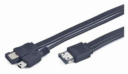 Cablexpert eSATA - eSATA Cable 1m Μαύρο (CC-ESATAP-ESATA-USB5P-1M) από το e-shop