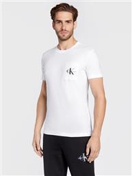 Calvin Klein Ανδρικό T-shirt Λευκό Μονόχρωμο