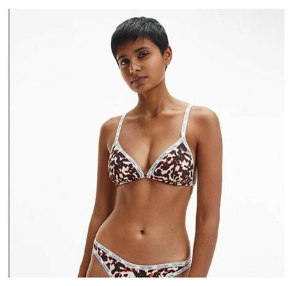 Calvin Klein Bikini Τριγωνάκι Animal Print Καφέ από το Modivo