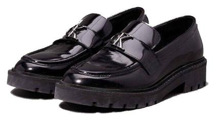 Calvin Klein Δερμάτινα Γυναικεία Loafers σε Μαύρο Χρώμα από το Modivo