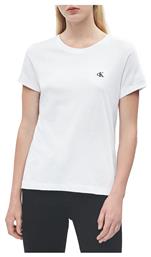 Calvin Klein Embroidered Logo Γυναικείο T-shirt Λευκό από το Modivo