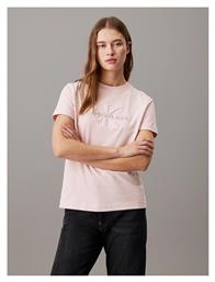 Calvin Klein Γυναικείο T-shirt Ροδακινί