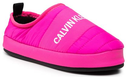 Calvin Klein Κλειστές Γυναικείες Παντόφλες σε Φούξια Χρώμα από το MybrandShoes