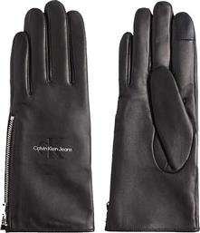 Calvin Klein Μαύρα Γυναικεία Δερμάτινα Γάντια από το MybrandShoes