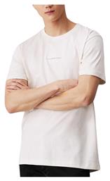 Calvin Klein Monogram Ανδρικό T-shirt Κοντομάνικο Ivory από το Modivo