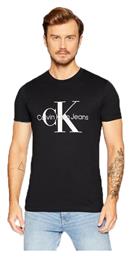 Calvin Klein Monogram Ανδρικό T-shirt Κοντομάνικο Μαύρο