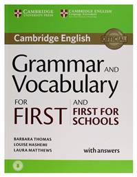 Cambridge Grammar & Vocabulary for Fce & Fce for Schools With Answers από το Public