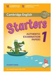 Cambridge Young Learners English Tests Starters 1 Student 's Book (for Revised Exam From 2018) N/e