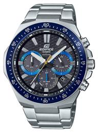 Casio Edifice Premium Ρολόι Χρονογράφος Solar με Ασημί Μεταλλικό Μπρασελέ