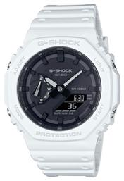 Casio G-Shock Ρολόι Χρονογράφος Μπαταρίας με Λευκό Καουτσούκ Λουράκι