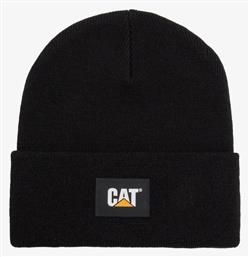 CAT Beanie Unisex Σκούφος Πλεκτός σε Μαύρο χρώμα