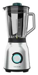 Cecotec Power Black Titanium Μπλέντερ για Smoothies με Γυάλινη Κανάτα 1.5lt 1800W Ασημί από το DealsShop