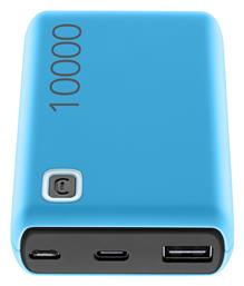 Cellular Line Essence Power Bank 10000mAh 12W με Θύρα USB-A και Θύρα USB-C Μπλε από το Designdrops