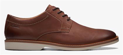 Clarks Atticus Δερμάτινα Ανδρικά Casual Παπούτσια Καφέ