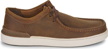 Clarks Courtlitewally Ανδρικά Boat Shoes σε Καφέ Χρώμα