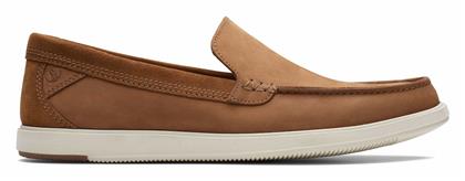 Clarks Δερμάτινα Ανδρικά Loafers σε Ταμπά Χρώμα