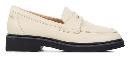 Clarks Δερμάτινα Γυναικεία Loafers σε Λευκό Χρώμα από το MyShoe