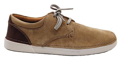 Clarks Gereld Δερμάτινα Ανδρικά Casual Παπούτσια Ανατομικά Dark Sand