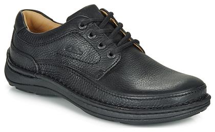 Clarks Nature Three Δερμάτινα Ανδρικά Casual Παπούτσια Ανατομικά Μαύρα από το Modivo