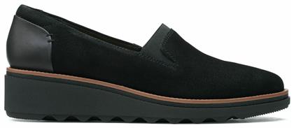 Clarks Sharon Dolly Δερμάτινα Γυναικεία Μοκασίνια σε Μαύρο Χρώμα από το Parex