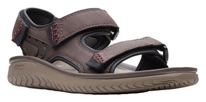 Clarks Wesley Bay Ανδρικά Σανδάλια σε Καφέ Χρώμα από το Mustshoes