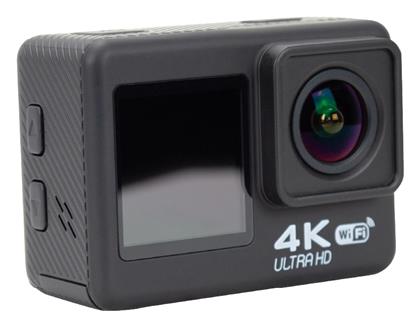 Clever 128GB Action Camera HD (720p) Υποβρύχια (με Θήκη) με WiFi Μαύρη με Οθόνη από το DealsShop