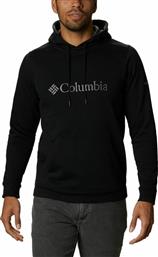 Columbia Ανδρικό Φούτερ με Κουκούλα και Τσέπες Μαύρο