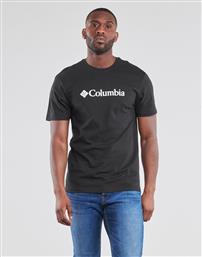 Columbia Basic Ανδρικό T-shirt Μαύρο με Λογότυπο από το Modivo