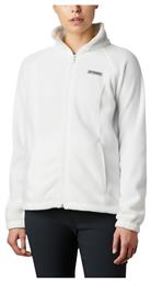 Columbia Benton Springs Fleece Γυναικεία Ζακέτα με Φερμουάρ σε Λευκό Χρώμα από το MybrandShoes