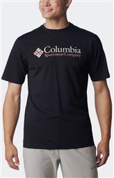 Columbia Csc Basic Ανδρική Μπλούζα Κοντομάνικη Μαυρο από το Zakcret Sports