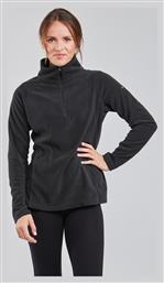 Columbia Glacial IV Γυναικεία Αθλητική Fleece Μπλούζα Μακρυμάνικη με Φερμουάρ Μαύρη