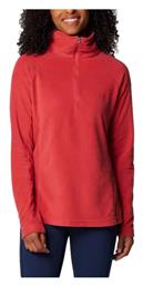 Columbia Glacial Iv Γυναικεία Αθλητική Fleece Μπλούζα με Φερμουάρ Red από το MybrandShoes