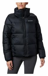 Columbia Puffect Κοντό Γυναικείο Puffer Μπουφάν για Χειμώνα Μαύρο από το MybrandShoes