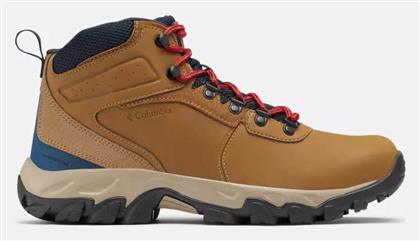 Columbia Ridge Plus II Ανδρικά Ορειβατικά Μποτάκια Αδιάβροχα Light Brown / Red Velvet από το Tobros