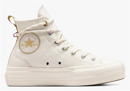 Converse Chuck Taylor All Star Lift Platform Utility Γυναικεία Sneakers Egret / Utility Sunflower από το Tsakiris Mallas
