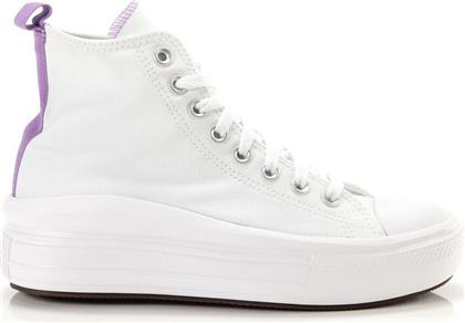 Converse Παιδικά Sneakers High Chuck Taylor All Star Move Hi Λευκά