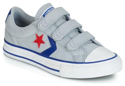 Converse Παιδικά Sneakers Star Player OX 3V C με Σκρατς Γκρι από το Cosmossport