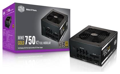 CoolerMaster MWE rev. 2.0 750W Μαύρο Τροφοδοτικό Υπολογιστή Full Modular 80 Plus Gold