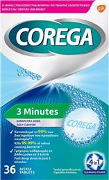 Corega 3 Minutes Καθαριστικό Οδοντοστοιχίας 36 ταμπλέτες από το Pharm24