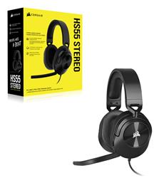 Corsair HS55 Stereo Over Ear Gaming Headset με σύνδεση 3.5mm Carbon από το e-shop