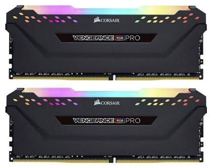 Corsair Vengeance RGB Pro 16GB DDR4 RAM με 2 Modules (2x8GB) και Ταχύτητα 3600 για Desktop