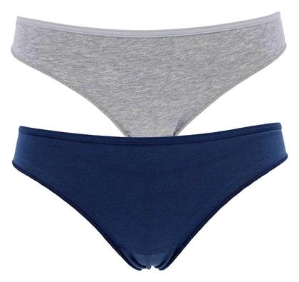 Cotonella Essentials Smart Γυναικεία Brazil 2Pack με Δαντέλα Grey/Navy από το Zaboo