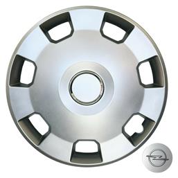 Croatia Cover Σετ Τάσια Αυτοκινήτου Opel Corsa C/Meriva 4τμχ 14'' Ασημί