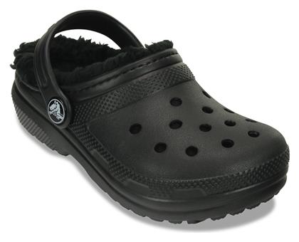 Crocs Ανατομικές Παιδικές Παντόφλες Μαύρες Classic Lined από το Modivo