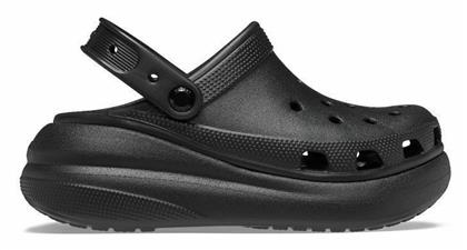 Crocs Classic Crush Ανατομικά Σαμπό Μαύρα από το Spartoo