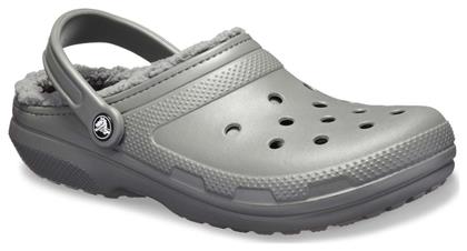 Crocs Classic Lined Clog Κλειστές Χειμερινές Ανδρικές Παντόφλες Slate Grey / Smoke από το Modivo