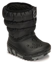 Crocs Classic Neo Puff Παιδικά Μποτάκια Χιονιού Μαύρα
