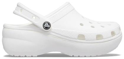 Crocs Classic Platform Clog Αντιολισθητικό Unisex Σαμπό Λευκό από το MybrandShoes