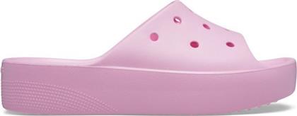 Crocs Classic Slides με Πλατφόρμα σε Ροζ Χρώμα