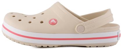 Crocs Crocband Ανατομικά Σαμπό Μπεζ από το MybrandShoes